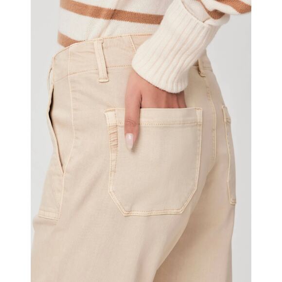 Paige Mayslie Straight Ankle Jeans | Womens 34, Vtg Warm Sand NEW - Picture 8 of 15